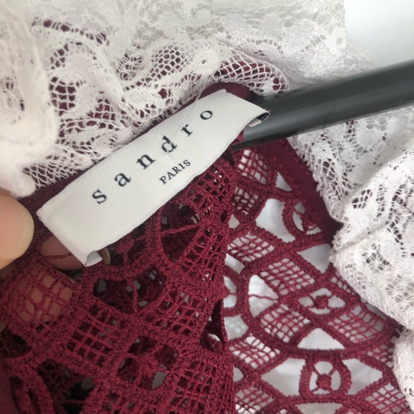 Sandro Paris Lace mini Dress - Picture 9 of 15